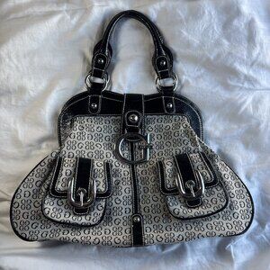 Vintage Monogram Guess Hobo Bag